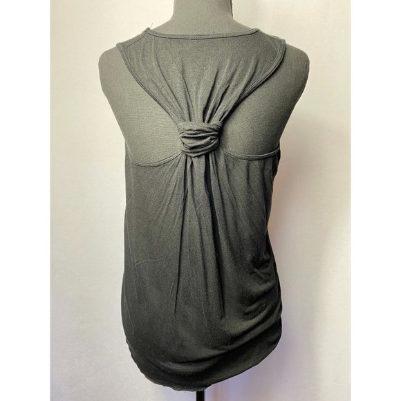 Cinderella Tattooed Black Tank Top Knotted Racerback Style Size Small - Picture 4 of 4